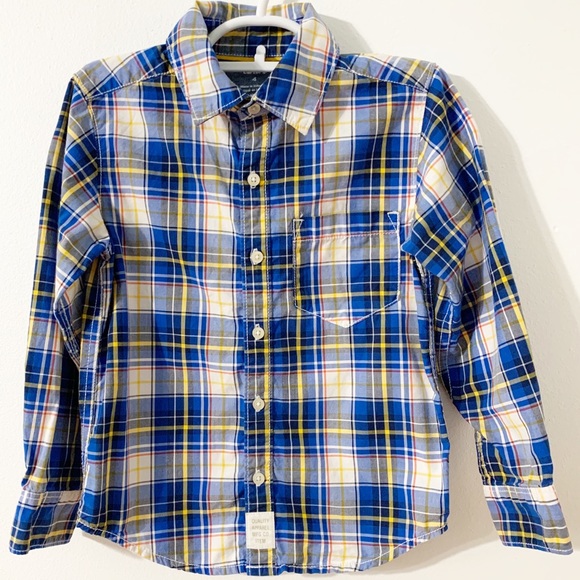 Gymboree and Carter’s Bundle of Three Plaid / Checked Button Down Shirts Size 4 - Picture 5 of 8